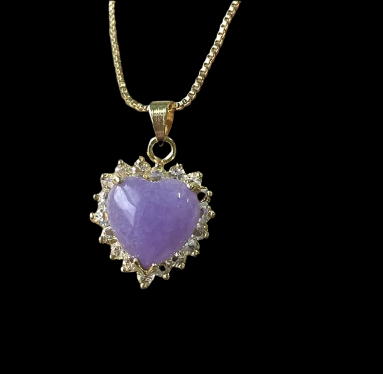 Amethyst Bling Heart