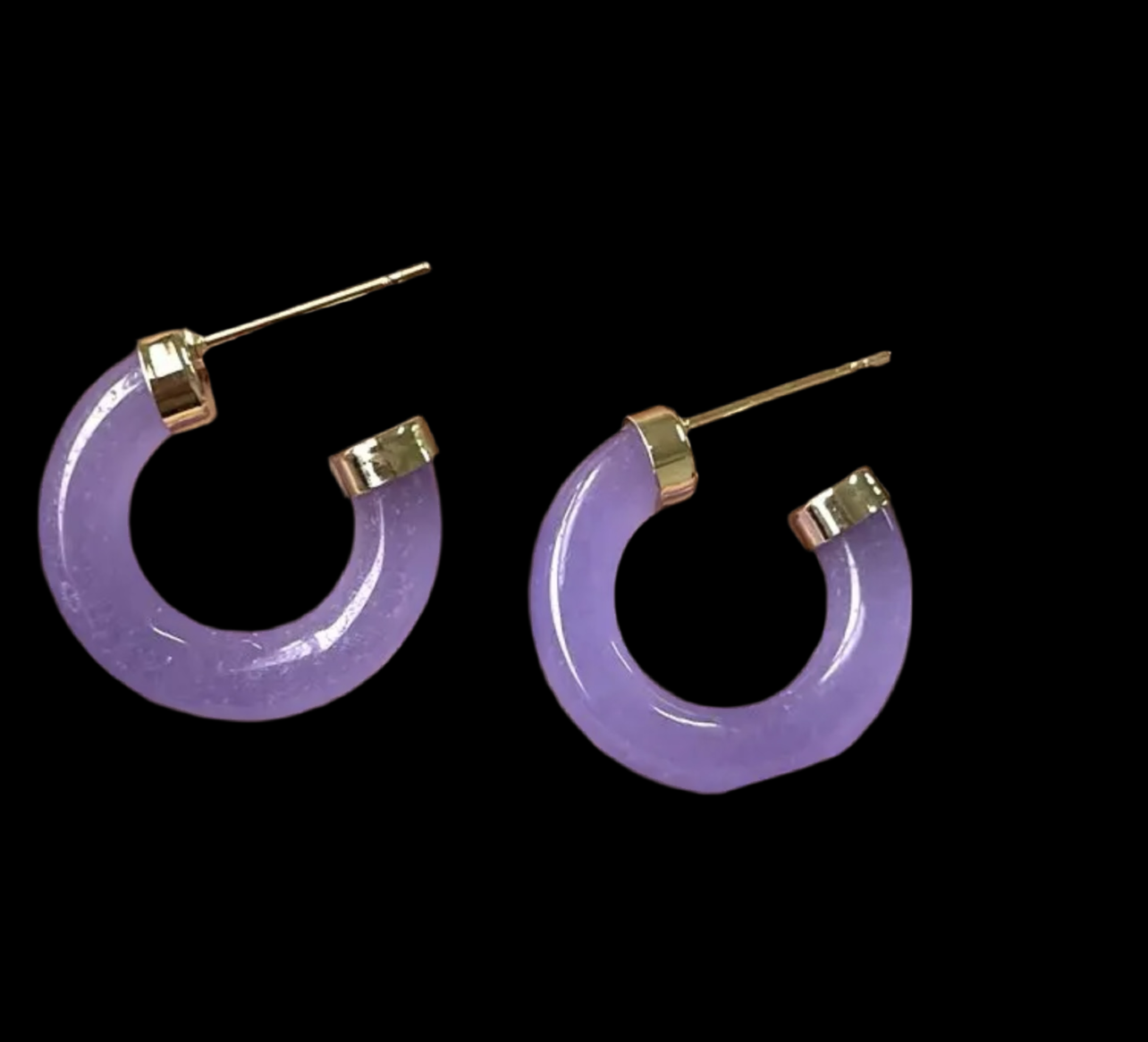 Amethyst Hoops